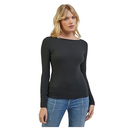 T-shirt femme Lee ls boat neck tee pour un style casual au quotidien
