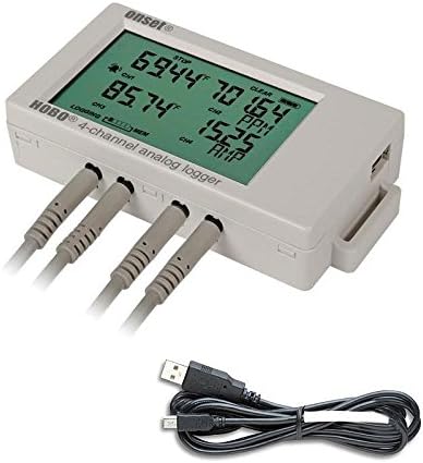 OnsetOnset HOBO UX120-006M 4-Channel Analog Data Logger w/USB Cable - Sensors Must be Purchased Separately