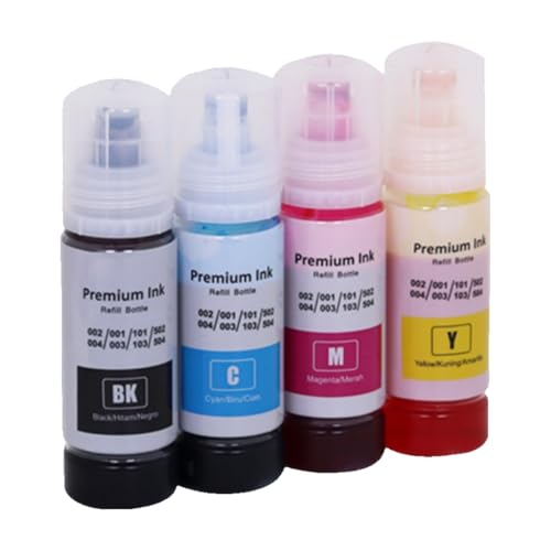 Encre cyan 004 pour L3151 L3153 résout les problèmes de texte flou