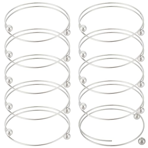 Bracelet fil acier inoxydable anti-perte PH PandaHall à perles amovibles