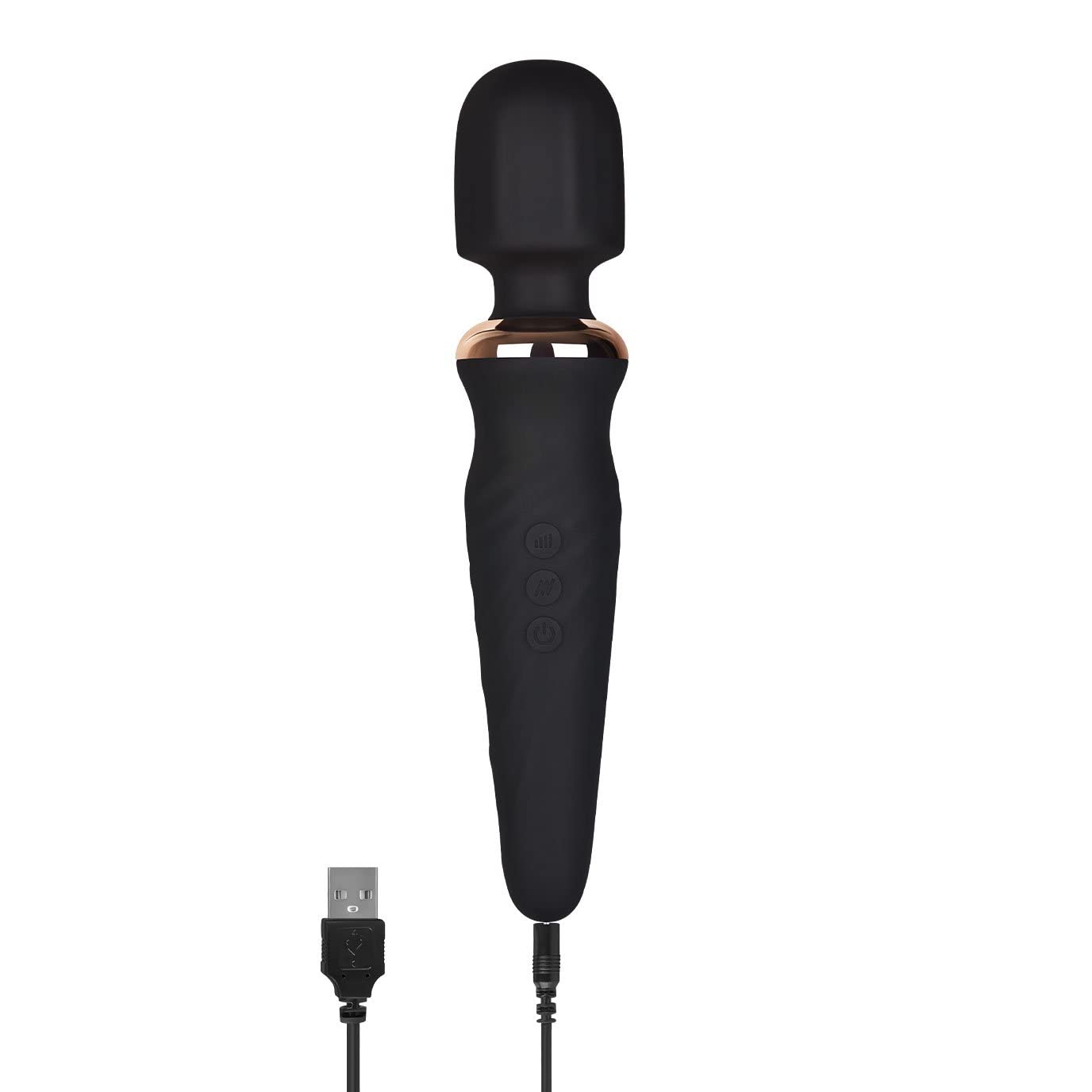 EIS Massagestab mit 25 Vibrations-Modi | Massage-Stick Stark & Leise | Elektronische Körpermassage für Frauen & Männer | Kleines Ganzkörper Massagegerät | Massagestift aus wasserdichtem Silikon