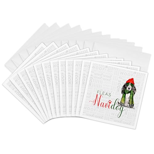 Cartes de vœux cocker anglais pour trouver le mot juste lot de 12 cartes humoristiques