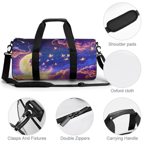 Sac de sport Nébuleuse Papillon 45x23x23cm parfait pour le voyage et gym - 5