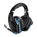 Logitech G935 Wireless Gaming RGB Headset, 7.1 Surround Sound, DTS Headphone:X 2.0, 50 mm PRO-G Drivers, 2.4 GHz Wireless, Flip-to-Mute Mic, PC