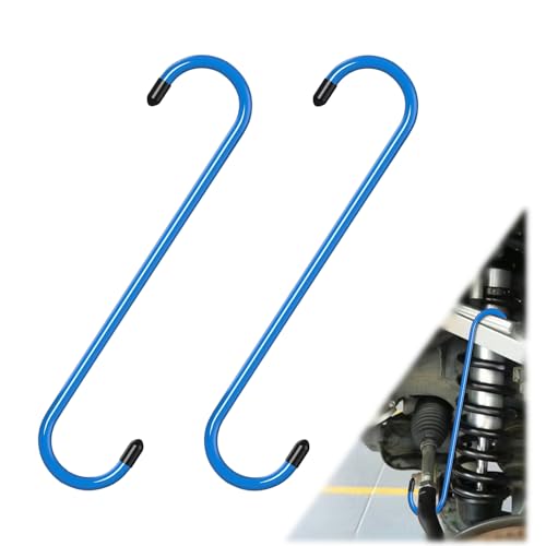 2PCS Brake Caliper Hanger Caliper Hangers Hooks with Rubber Tips Durable Steel Rust-Proof Automotive Tools for Braking Axle Suspension Herramientas para Extensin de Frenos