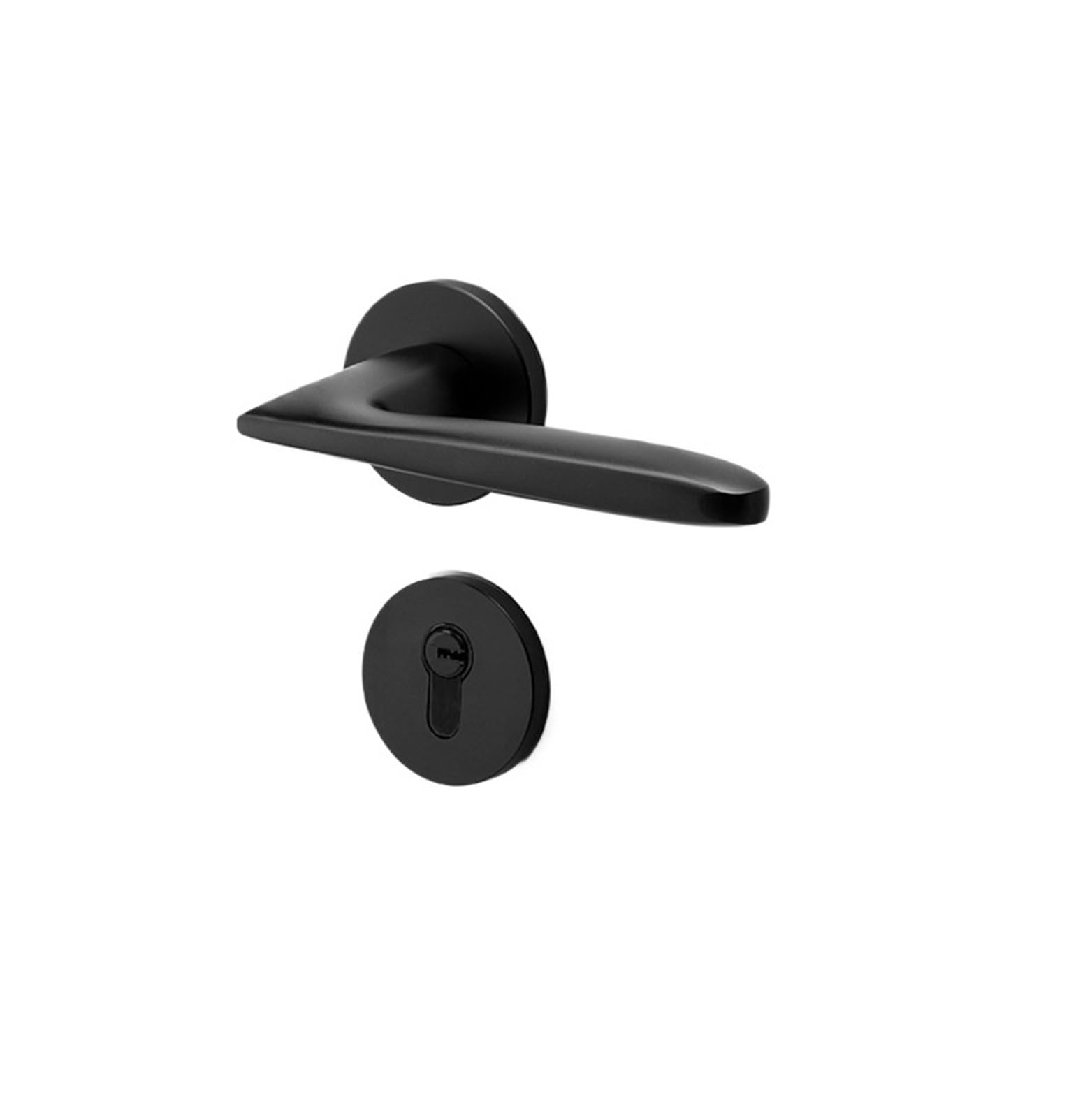 Vlalamno One Color Black Split Door Lock For Bedroom Silent, Magnetic