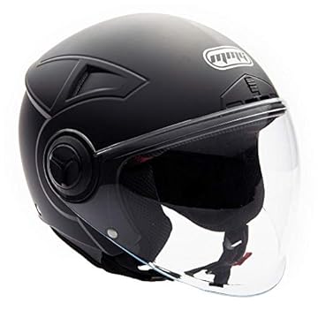 open face helmets with shield