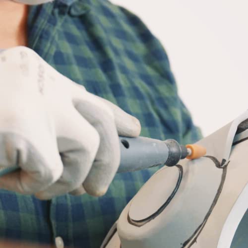 Dremel 952 Korund-Schleifspitze - Zubehörsatz für Multifunktionswerkzeug mit 3 Schleifspitzen 9,5mm zum Schärfen, Glätten und Schleifen von Metall, Gussteile, Schweißverbindungen, Nieten und Rost