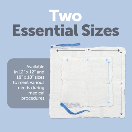 Dynarex 3146 CurPro Laparotomy Sponges - 18" x 18" - Estériles - Detectables por Rayos X miniatura 6