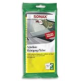 SONAX Lingettes pour vitres (10 pièces) nettoyage de toutes les surfaces vitrées et des miroirs à l’extérieur et l’intérieur du véhicule | Réf: 04150000