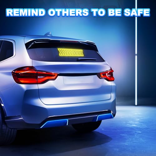 Image of Foldable LED Sign for Car - 15 inchx4 inch Bluetooth Connect App Control, Custom Text Pattern Animation Programmable LED Sign for Car Bar Interior Decoration