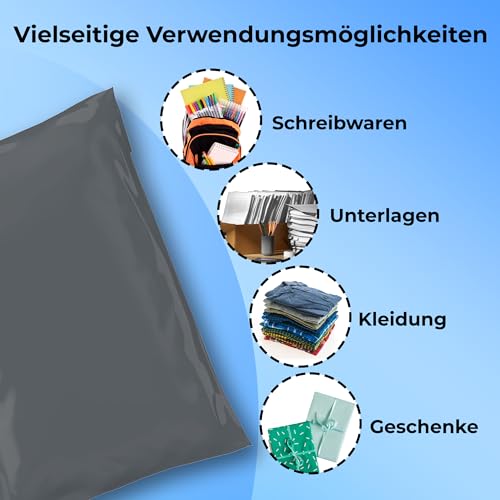 Double Dragon gemischte Größe Selbstverschluss-Polybeutel | Manipulationssichere Verpackung für Versand, Post, Versand & Lieferung | 4 Größen klein bis groß - je 15 Stück (Packung mit 60)