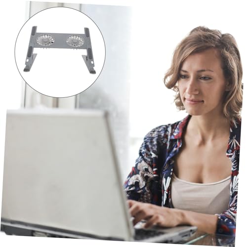Base para laptop con ventilador led y ajuste OSALADI miniatura 7