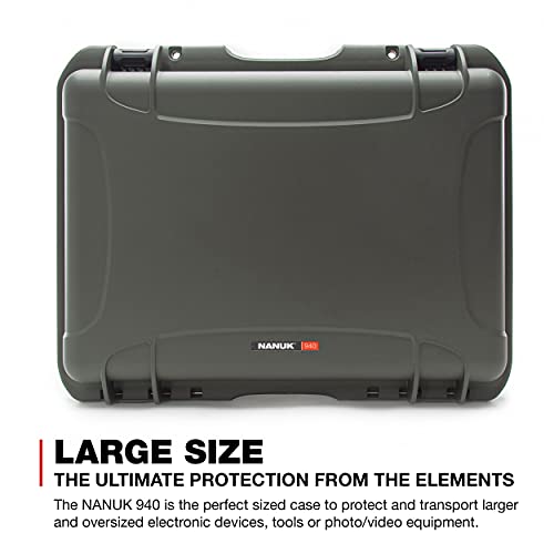 Nanuk 940 Waterproof Hard Case With Foam Insert - Olive #TOP1