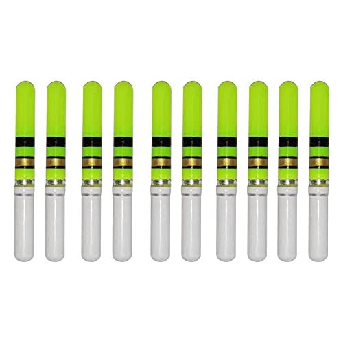 Schwimmer Schwanz Licht Stick, 10pcs Leuchtende Schwimmer Schwanz Led Licht Stick Nacht Angeln Float Indikator Angeln Tackle Schwanz Bobber Angeln Schwimmer