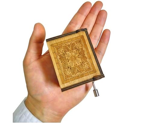 Cuzit, „Der Herr der Ringe“-Filmmusik-Spieluhr in gravierter Holzbox mit Handkurbel, Musikspielzeug