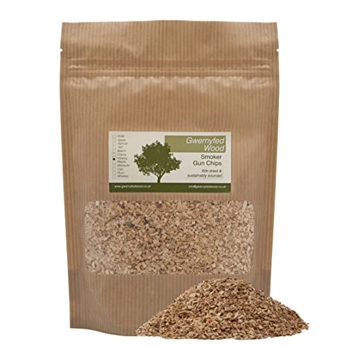 Gwernyfed Wood Chips for Smoker Gun Hickory - Perfect for Smoking/Infuser/Cocktail Smoke Guns (7 Great Flavours) - LARGE 1000ml Bag (Hickory)