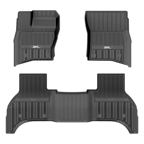 3W Tappetini Compatibile con Land Rover Defender 110 5 Seats L663 2020-2025, Tappetino Antiscivolo per Impermeabili a Copertura Completa Set, Tappeti
