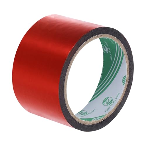 MECCANIXITY Red Metalized Tape 1.8 Inch x 55 Yards Decor Tape for Detailing Accent Wall, Graphic Arts, Pack of 1