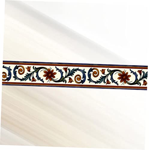 NOLITOY 2 Peças Adesivo De Borda De Pvc Papel De Parede De Pvc Borda De Flor Decoração De Parede Ade