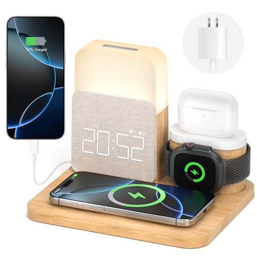 7 in 1 Wireless Charging Station with Clock