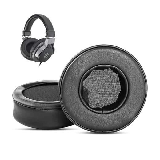HTINDUSTRY Almohadillas de Repuesto compatibles con Yamaha HPH-MT7 Auriculares Almohadillas con Cuero de proteína más Suave/Espuma de Memoria