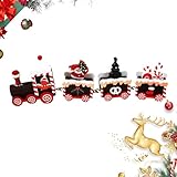 ♚Design con cordino: decora facilmente e rapidamente il tuo albero di Natale con il nostro ornamento per il treno di Natale caratterizzato da squisito design con cordino. I suoi delicati pendenti daranno al tuo albero un aspetto festoso e divertente, aggiungendo un tocco di allegria natalizia alla tua casa.