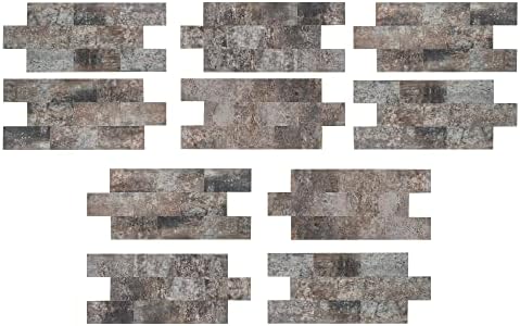 Aspect Peel and Stick Collage Tile in Ancient Cork (2 pc per Pack/5 Pack)