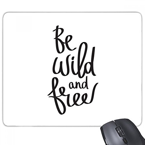 Tapis de souris rectangle en caoutchouc non-slip beatChong Be Wild