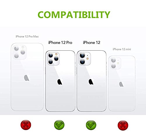 iCoverCase for iPhone 12/12 Pro Wallet Case with Wrist Strap, [RFID Blocking] PU Leather Kickstand Shockproof Case with Credit Card Holder Magnetic Flip Folio Cover Case (Black)