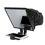 Vbestlife Kit de teleprompter, YS-ZX5 Plus Aleación de Aluminio 5 Pulgadas Video Shooting Teléfono móvil Cámara SLR Teleprompter portátil para Vlog Entrevista de transmisión en Vivo