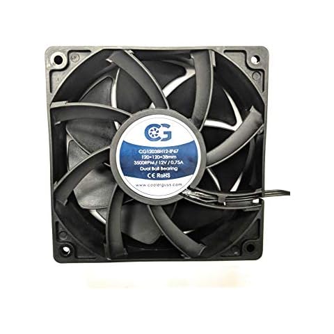 Coolerguys 12vDC Waterproof IP67 Fan (High Speed, 120x38mm) Cover