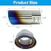 Zorfeter Car Exhaust Tip Stainless Steel, 2.5