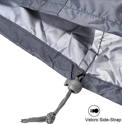 BOSKING Patio Rattan Corner Sofa Furniture Covers Waterproof 210D Oxford V Shaped Garden Furniture Sectional Couch Protector Cover for Outdoor Indoor Veranda (215x215cm/ 84x84in) - Image 4