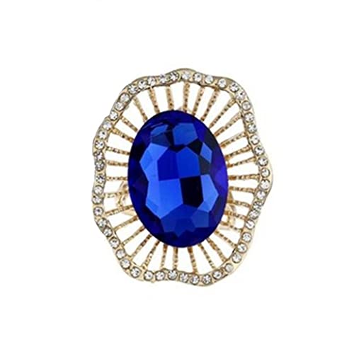 Brooches de cristal de fleur echarpe bijoux de chale clip de bague