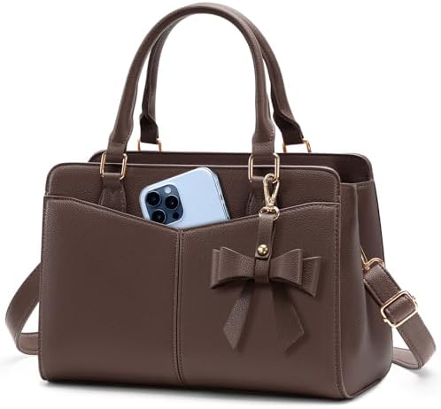 RAINSMORE Bolso de Mano de Mujer Cuero PU Bolso Bandolera Bolso S...