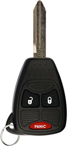 KeylessOption Key Fob for 2004 2005 2006 2007 2008 2009 2010 2011 2012 2013 2014 2015 2016 2017 Chrysler 300 Dodge Charger Jeep Cherokee Remote, 3-Button OHT692427AA, Programming Guide Included