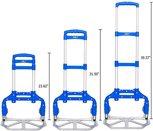 Carretilla plegable de aluminio portátil 165 lb capacidad miniatura 5