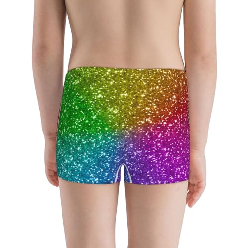 Boys' Cotton Boxer Brief Soft Underwear-Colorful Glitter3
