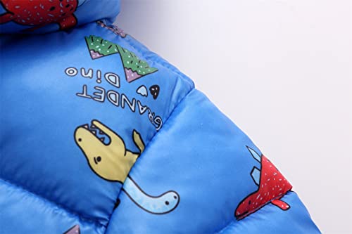 MVNB Casaco acolchoado infantil para bebês meninos e meninas com forro de lã grossa para inverno com