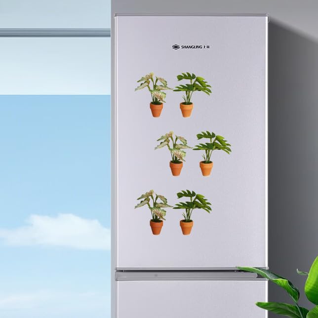 Imanes Decorativos Mini Florero de Barro para Nevera 2Pcs miniatura 5