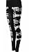 Forever Womens Long Sleeves Skeleton Print Halloween Bodycon Dress