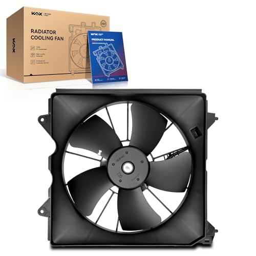KAX Engine Radiator Cooling Fan, Fit Left for: 2008-2012 Accord 2.4L