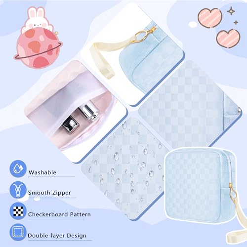 Image of Likesing First Period Kit for Girls, 5.3 inch Checkered Tampon Holder for Purse, Menstrual Starter Tampon Bag Pad Pouch, Emergency Sanitary Napkin Storage Bag Teen Period Kit Gifts for Tweens