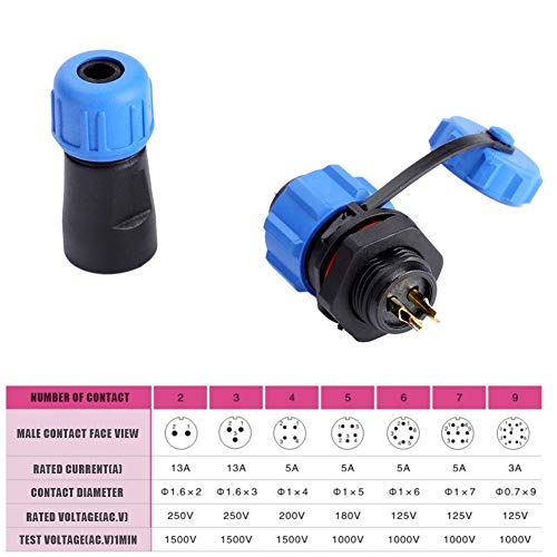 Presa Aeronautica Impermeabile IP68 - 3 Pin, Resistente Ad Alta Temperatura, Per Collegamenti Sicuri - Foto 10