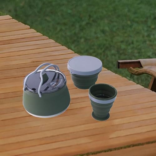 Bouilloire camping pliable silicone Sharplace pour randonnée - 5