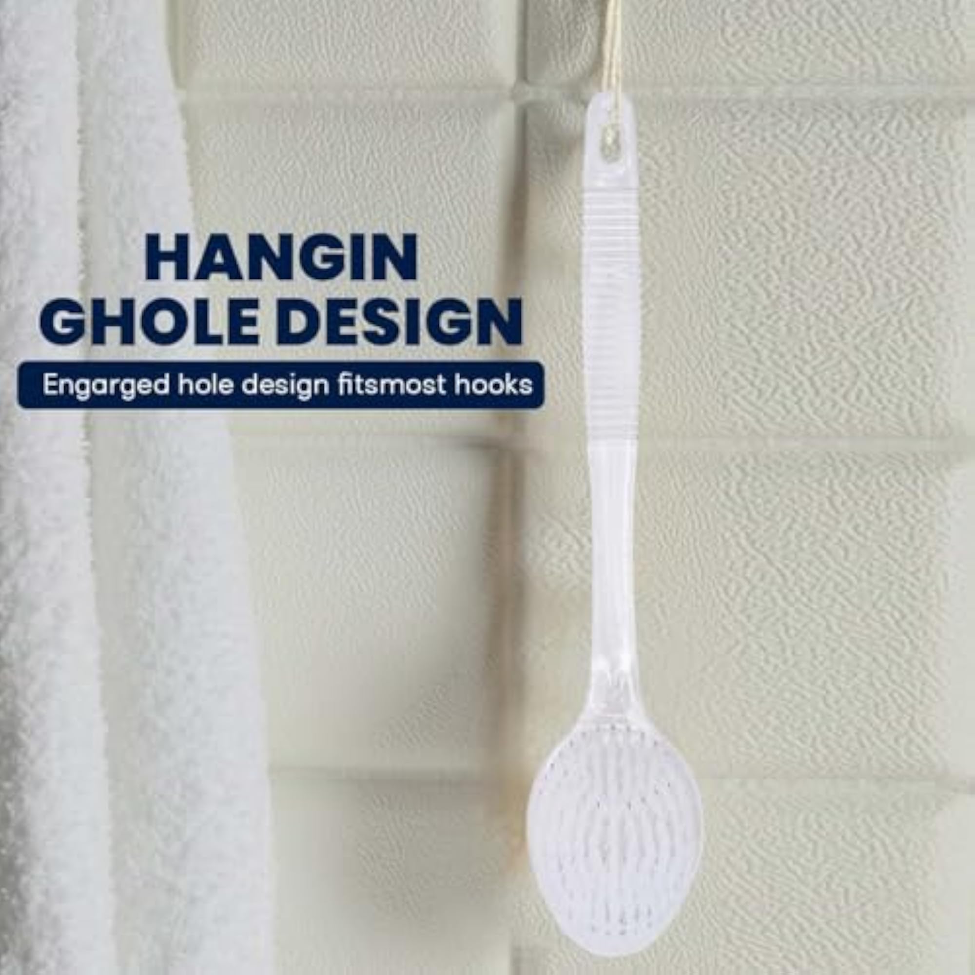 Long Handle Soft Bristles Exfoliating Bath Brush