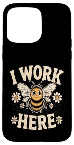 I Work Here Bee Workplace ���[���A ���p �X�}�z�P�[�X iPhone 15 Pro Max �p
