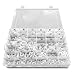 Letter Board Letters - 340 White Letters 1 inch in Organizer Box