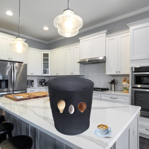 Image of Coffee Maker Machine Cover Dust Proof, Water Proof, Washable Cover Compatible With Pockets. Protect Your Machine from Dust Water and Scratches - Black